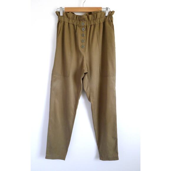 ULLA JOHNSON Paperbag Waist High-Rise Cargo Pant Trouser Net-A-Porter 4 $398 - Picture 1 of 6